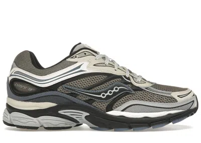 Pre-owned Saucony Men's  Progrid Omni 9 Winter Tech Sneakers In Gravel/caviar