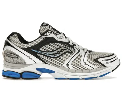 Pre-owned Saucony Men's  Progrid Triumph 4 Blue Sneakers In White/silver