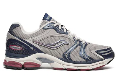 Pre-owned Saucony Men's  Progrid Triumph 4 Cs Sneakers In Moon/navy Blue