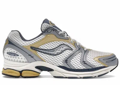Pre-owned Saucony Men's  Progrid Triumph 4 Fabricated Future Sneakers In Grey/silver
