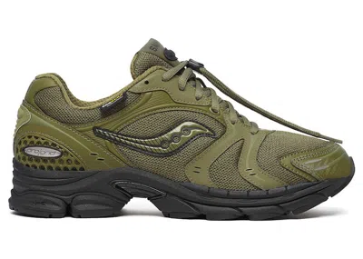 Pre-owned Saucony Men's  Progrid Triumph 4 Gorpcore Sneakers In Avocado In Green