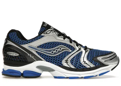 Pre-owned Saucony Men's  Progrid Triumph 4 Sneakers In Blue/silver