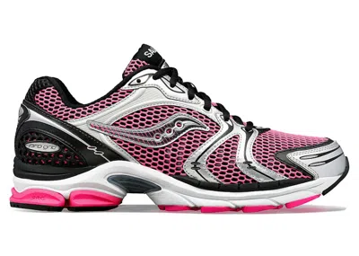 Pre-owned Saucony Men's  Progrid Triumph 4 Sneakers In Pink/silver In Multi