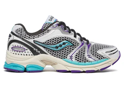 Pre-owned Saucony Men's  Progrid Triumph 4 Sneakers In White/blue In Multi
