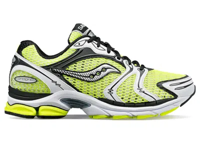 Pre-owned Saucony Men's  Progrid Triumph 4 Sneakers In Yellow/silver
