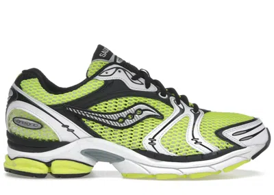 Pre-owned Saucony Men's  Progrid Triumph 4 Sneakers In Yellow/silver In Multi