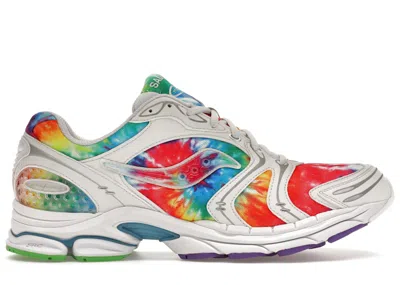 Pre-owned Saucony Men's  Progrid Triumph 4 Tiedye Sneakers In Color/white In Multi