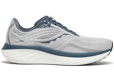 Pre-owned Saucony Men's  Ride 18 Sneakers In Cloud/dusk In Gray