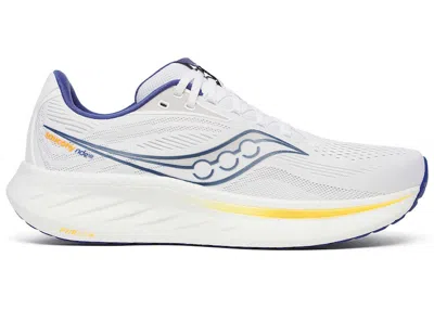 Pre-owned Saucony Men's  Ride 18 Sneakers In White/azurite