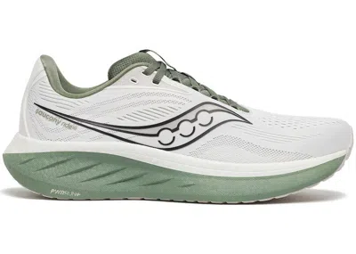 Pre-owned Saucony Men's  Ride 18 Sneakers In White/olivine In Multi