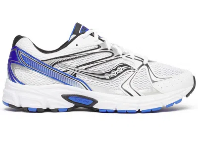 Pre-owned Saucony Men's  Ride Millennium Black Sneakers In White/royal In Multi