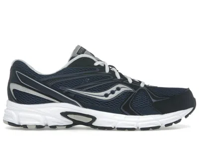 Pre-owned Saucony Men's  Ride Millennium Matte Grey Sneakers In Navy Blue