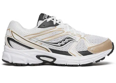 Pre-owned Saucony Men's  Ride Millennium Sneakers In White/gold/black In Multi