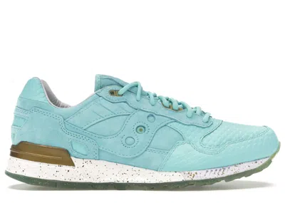 Pre-owned Saucony Men's  Shadow 5000 Epitome Big Fish Sneakers In Aqua/gold In Multi