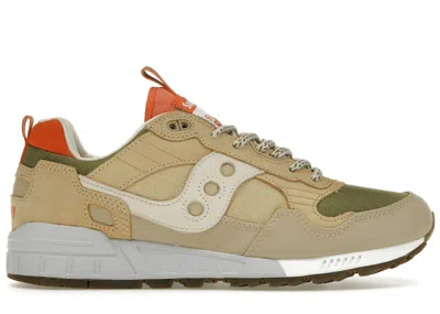 Pre-owned Saucony Men's  Shadow 5000 Green Sneakers In Khaki/orange