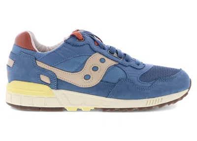 Pre-owned Saucony Men's  Shadow 5000 Premium Sneakers In Denim/yellow In Multi