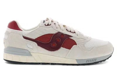 Pre-owned Saucony Men's  Shadow 5000 Sneakers In Beige/red In Multi