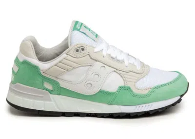Pre-owned Saucony Men's  Shadow 5000 Sneakers In White/green In Multi