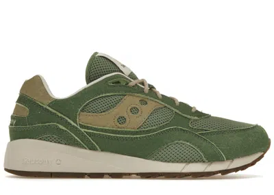 Pre-owned Saucony Men's  Shadow 6000 Earth Pack Artichoke Sneakers In Artichoke Green/tan In Multi