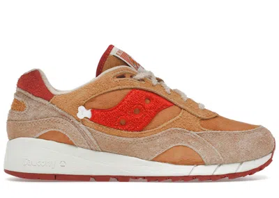 Pre-owned Saucony Men's  Shadow 6000 End. Fried Chicken Sneakers In Mustard/red In Multi