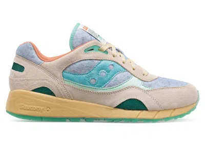 Pre-owned Saucony Men's  Shadow 6000 Felt Sneakers In Grey In Gray