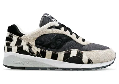 Pre-owned Saucony Men's  Shadow 6000 Good Manner Raccoon Sneakers In Grey/beige In Multi