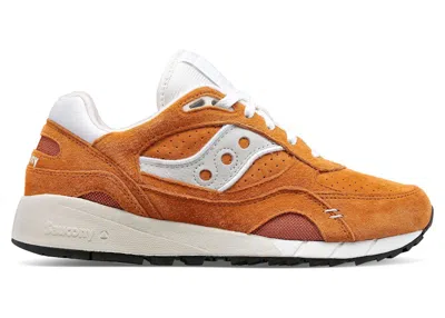 Pre-owned Saucony Men's  Shadow 6000 Orange Sneakers In Khaki In Brown