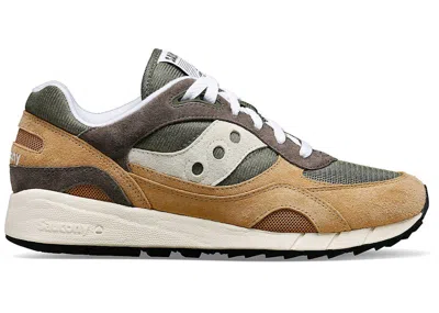 Pre-owned Saucony Men's  Shadow 6000 Sneakers In Green/brown