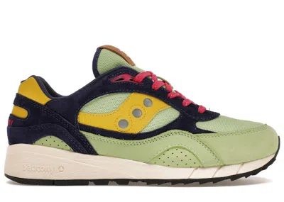 Pre-owned Saucony Men's  Shadow 6000 Sneakers In Green/purple In Multi