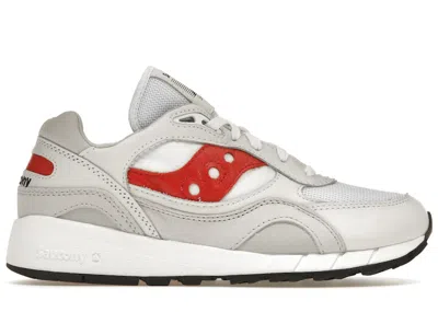 Pre-owned Saucony Men's  Shadow 6000 Sneakers In White/red