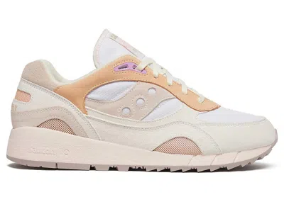 Pre-owned Saucony Men's  Shadow 6000 Surf Pack Sneakers In White/peach