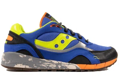 Pre-owned Saucony Men's  Shadow 6000 Trail Cpk Sneakers In Blue/lime/black