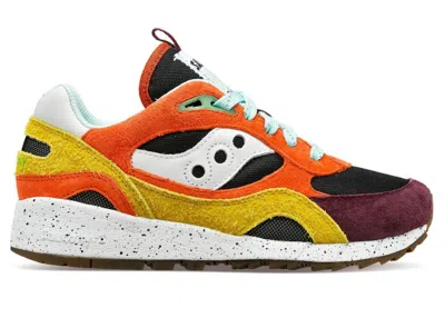 Pre-owned Saucony Men's  Shadow 6000 Trailian Sneakers In Coral/mustard