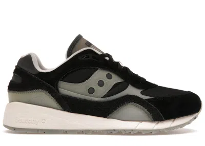 Pre-owned Saucony Men's  Shadow 6000 Transparent Grey Sneakers In Black