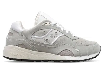 Pre-owned Saucony Men's  Shadow 6000 White Sneakers In Grey In Gray