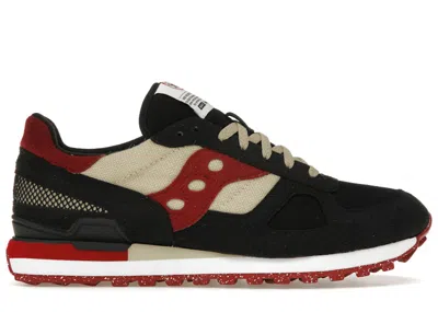 Pre-owned Saucony Men's  Shadow Bait Cruel World 2 Sneakers In Black/red In Multi