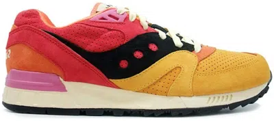 Pre-owned Saucony Men's  Shadow Master Ubiq Pacific Dusk Sneakers In Red/orange In Multi