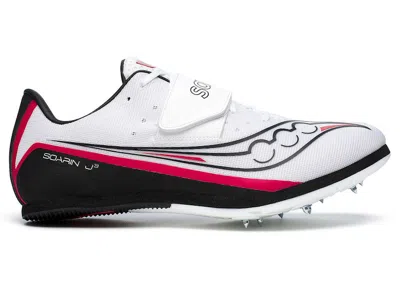 Pre-owned Saucony Men's  Soarin J 3 Red Sneakers In White/black In Multi