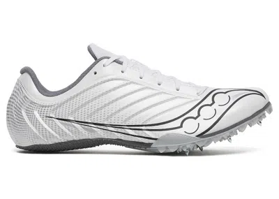 Pre-owned Saucony Men's  Spitfire 5 Sneakers In White/carbon In Multi