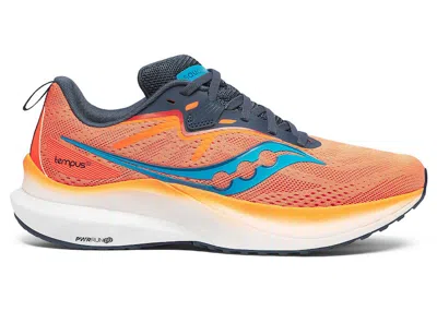 Pre-owned Saucony Men's  Tempus 2 Sneakers In Viziorange/dusk In Multi