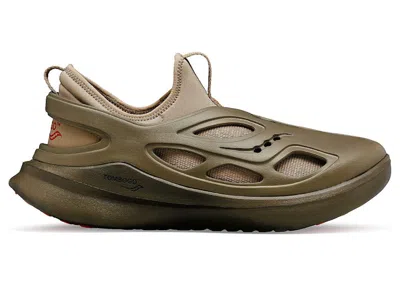 Pre-owned Saucony Men's  The Butterfly Tombogo Sneakers In Boulder Brown