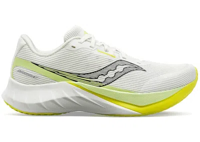 Pre-owned Saucony Men's  Tide 2 Sneakers In White/citron