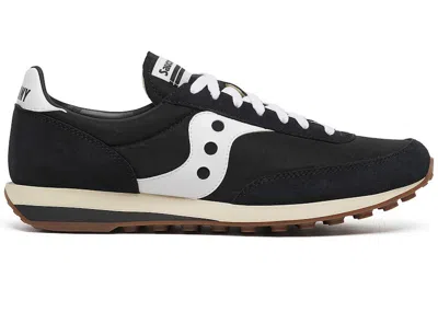 Pre-owned Saucony Men's  Trainer 80 Sneakers In Black/white