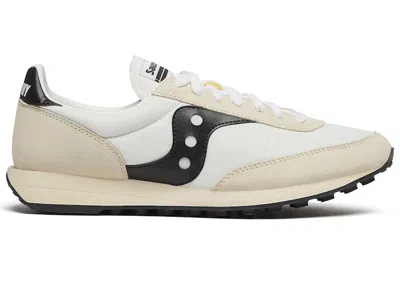 Pre-owned Saucony Men's  Trainer 80 Sneakers In White/black