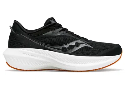 Pre-owned Saucony Men's  Triumph 21 Sneakers In Black/gum In Multi