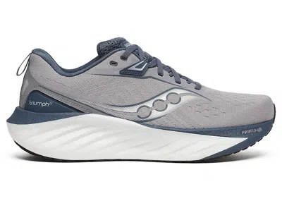 Pre-owned Saucony Men's  Triumph 22 Sneakers In Flint/dusk In Gray