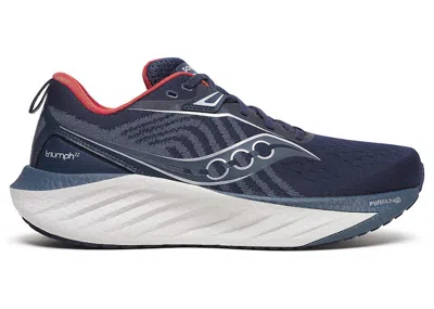Pre-owned Saucony Men's  Triumph 22 Sneakers In Navy Blue/dusk
