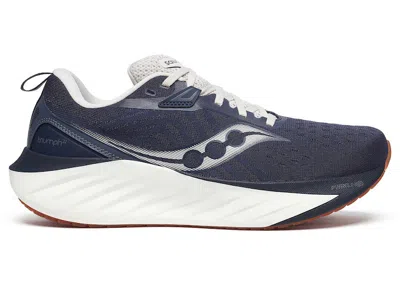 Pre-owned Saucony Men's  Triumph 22 Sneakers In Navy Blue/gum
