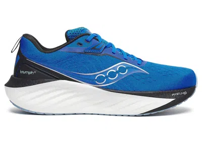 Pre-owned Saucony Men's  Triumph 22 Sneakers In Sky Bluediver/black