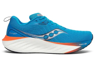 Pre-owned Saucony Men's  Triumph 22 Sneakers In Viziblue/pepper In Blue